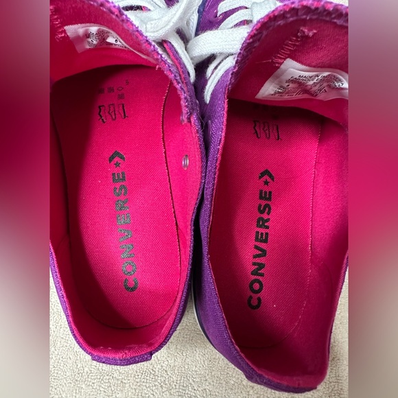 Converse All Star Purple Canvas Shoes - Picture 6 of 8